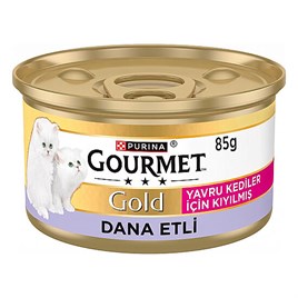 Gourmet Kıyılmış Dana Etli Yavru Kedi Konserve 85 Gr