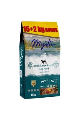 Mystic Az Tahıllı Büyük Irk Yetişkin Köpek Maması Kuzulu 15+2 Kg