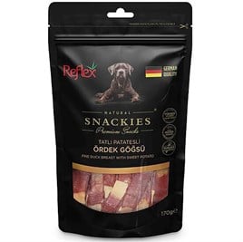 Reflex Snackies Tatlı Patates Ördek Göğsü Köpek Ödülü 170 Gr