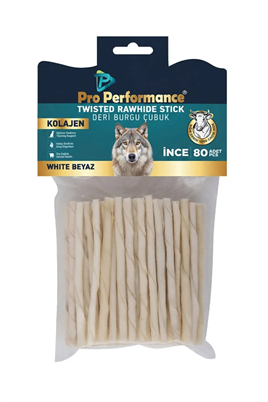 Pro Performance Deri Burgu Çubuk İnce Beyaz 80li