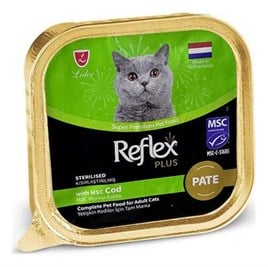 Reflex Plus Pate Kısırlaştırılmış Kedi Yaş Maması Morina Balıklı 85 Gr