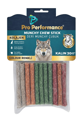 Pro Performance Munchy Kalın Köpek Ödülü Renkli 30lu