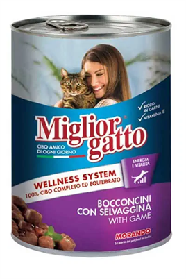 Miglior Gatto Yaş Kedi Maması Av Hayvanlı 405 gr