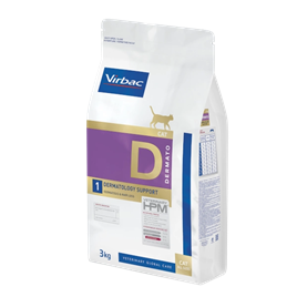 Virbac D1 Dermatology Support Cat Dermatoz ve Tüy Kaybı Kedi Maması 3 Kg