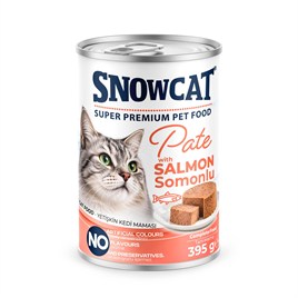 Snow Cat Premium Kıyılmış Somon Etli Kedi Konservesi 395 G