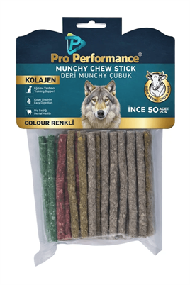 Pro Performance Munchy İnce Köpek Ödülü Renkli 50li