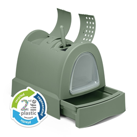 Imac Zuma 2nd Lıfe Torbalı Kapalı Kedi Tuvaleti Yeşil 56x40x42,5cm
