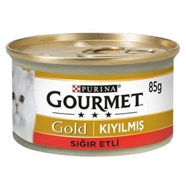 Gourmet Kıyılmış Yaş Kedi Maması Sığır Etli 85 Gr