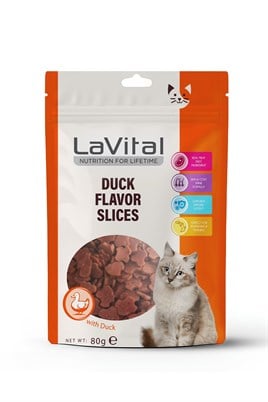 LaVital Ördekli Kedi Ödül Maması 80g