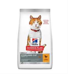 Hills Kısırlaştırılmış Yetişkin Kedi Maması Tavuklu 10 Kg