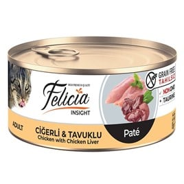 Felicia Tahılsız Ciğerli-Tavuklu Kıyılmış Kedi Konserve 85 Gr