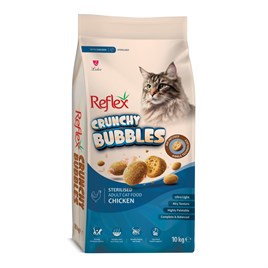 Reflex Crunchy Bubbles Tavuklu Kısırlaştırılmış Kedi Maması 10 Kg