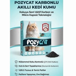 Pozy Cat Karbonlu Akıllı Kedi Kumu 8 L