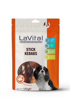 LaVital Ördek Etli ve Tavuk Ciğerli Kebap Köpek Ödül Maması 100g