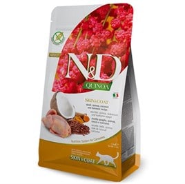 ND Quinoa Skin Coat Bıldırcın Kinoa Tüy Sağlığı Kedi Maması 1,5 Kg