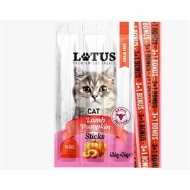 Lotus Kuzu Etli Balkabaklı Kedi Stick Ödül Maması 4x6gr