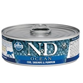 N&D Ocean Yaş Yavru  Kedi Maması Ton Balığı Morina Karides Balkabağı 70 gr