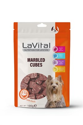 LaVital Ördek Etli Küp Köpek Ödül Maması 100g