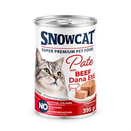 Snow Cat Premium Kıyılmış Sığır Etli Yetişkin Kedi Konservesi 395 Gr