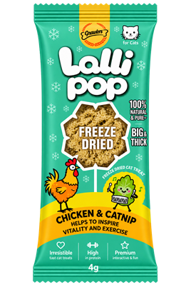 Gnawlers Tavuklu ve Catnipli Kedi Lolipop Ödülü 4 gr