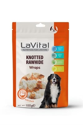 LaVital Ördek Eti Sarılı Kemik Köpek Ödül Maması 100g