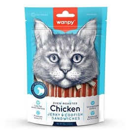 Wanpy Tavuklu&Morina Balıklı Kedi Ödülü 80 g