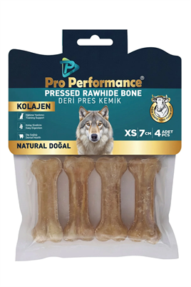 Pro Performance Deri Pres Kemik 7 Cm Naturel 4lü