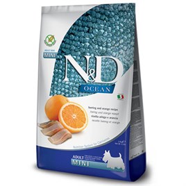 N&D Ocean Tahılsız Balık Portakal Küçük Irk Köpek Maması 2,5 Kg