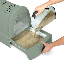 Imac Zuma 2nd Lıfe Torbalı Kapalı Kedi Tuvaleti Yeşil 56x40x42,5cm