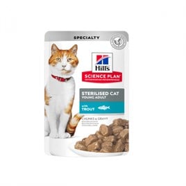 Hills Alabalıklı Kısırlaştırılmış Yaş Kedi Maması 85 Gr