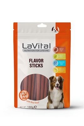 LaVital Sığır Etli Yumuşak Çubuk Köpek Ödül Maması 100g