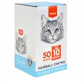 Wanpy Hairball Control Morina Balığı ve Tavuklu Kerma Ödül 60x14gr