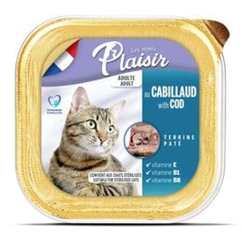 Plaisir Morina Balıklı Pate Yetişkin Kedi Yaş Maması 100 Gr