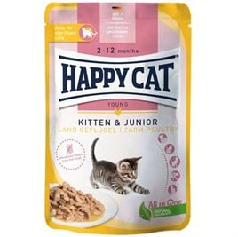 Happy Cat Yavru Kedi Yaş Maması Kümes Hayvanlı 85 Gr