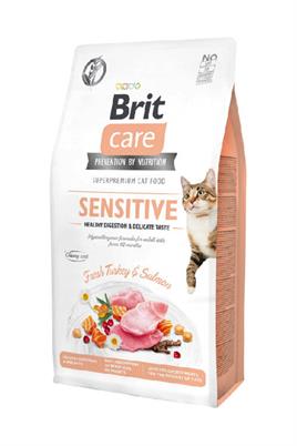 Brit Care Sensitive Hypo-allergenic Sindirim Sistemi Destekleyici Tahılsız Yetişkin Kedi Maması 7 Kg