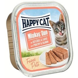 Happy Cat Minkas Kedi Yaş Maması Tavuklu ve Somonlu 100 Gr