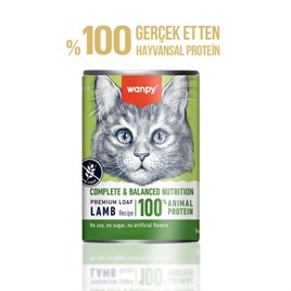 Wanpy Tahılsız Kuzu Etli Kedi Konservesi 375 gr