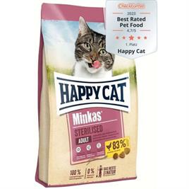 Happy Cat Minkas Sterilised Kısırlaştırılmış Tavuklu Kedi Maması 10 Kg