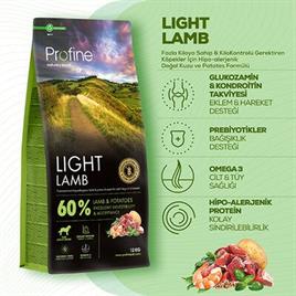Profine Light Kuzu Etli Adult Yetişkin Köpek Maması 12kg