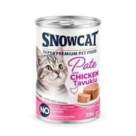 Snow Cat Premium Kıyılmış Tavuk Etli Yavru Kedi Konservesi 395 Gr