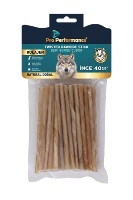 Pro Performance Deri Burgu Çubuk İnce Naturel 40lı