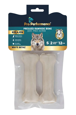 Pro Performance Deri Pres Kemik 12 Cm Beyaz 2li