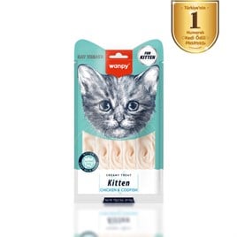 Wanpy Tavuklu&Morinalı Yavru Kedi Krema Ödülü 5x14 g