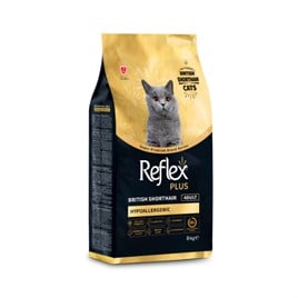 Reflex Plus Hipoalerjenik British Shorthair Yetişkin Kedi Maması 8 Kg