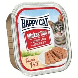 Happy Cat Minkas Kedi Yaş Maması Tavuklu ve Biftekli 100 Gr