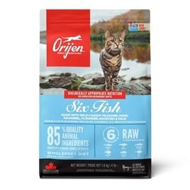 Orijen Six Fish Tahılsız 6 Balıklı Yetişkin Kedi Maması 1,8 Kg