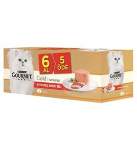 Gourmet Gold Kıyılmış Sığır Etli Yaş Kedi Maması 85Gr 6AL 5Öde