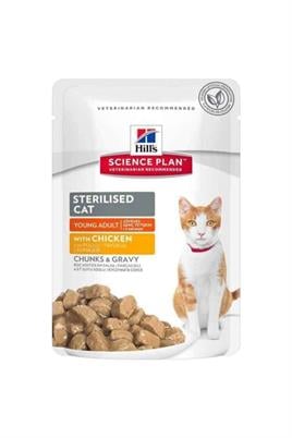 Hills Kısırlaştırılmış Tavuklu Yaş Kedi Maması 85 Gr