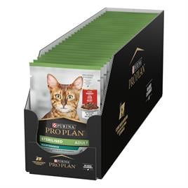 Pro plan Kısırlaştırılmış Sığır Etli Pouch Kedi Konservesi 85 Gr