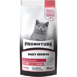 Pronature Daily Growth Tavuklu ve Pirinçli Yavru Kedi Maması 10 Kg